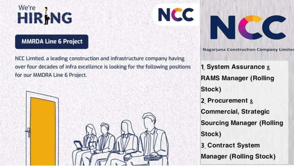 NCC Limited Hiring 2025