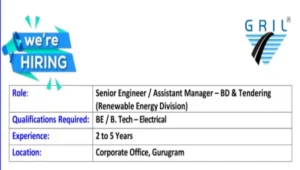 GR Infraprojects Recruitment
