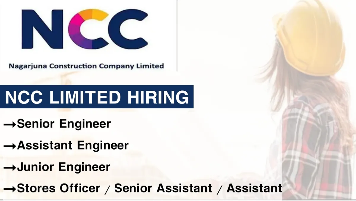 NCC Limited Careers 2025