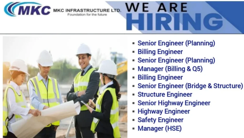 MKC Infrastructure Ltd Careers 2025
