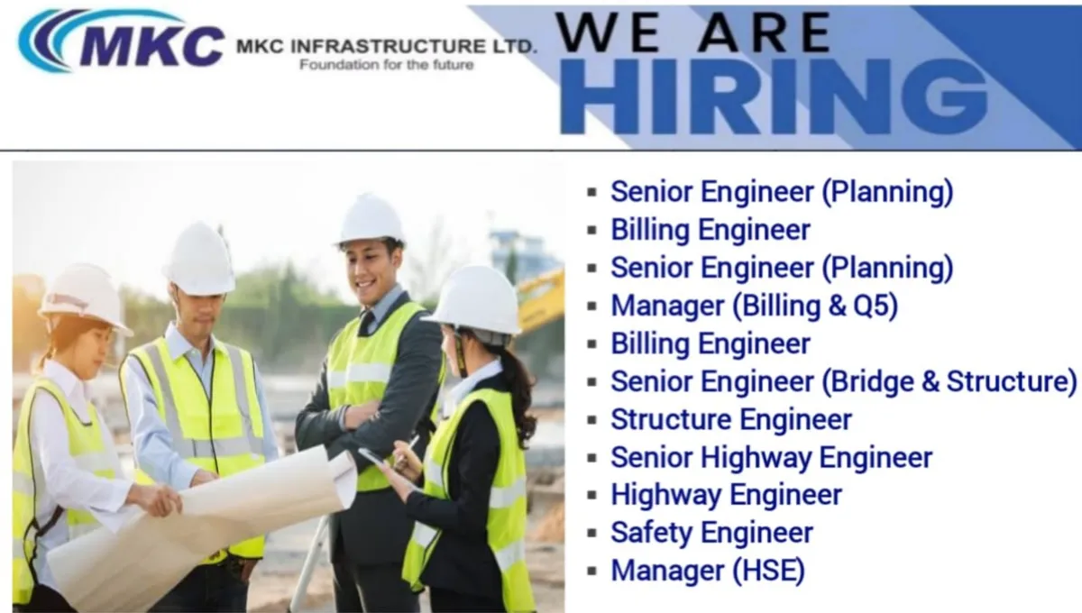 MKC Infrastructure Ltd Careers 2025