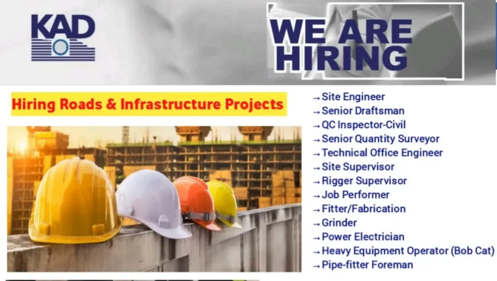 KAD Construction Recruitment 2025