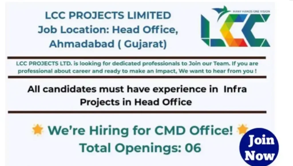 LCC Projects Ltd Hiring 2025
