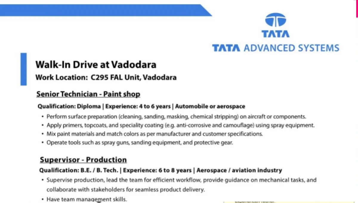 Tata Advanced Systems Walk-In Drive 2025