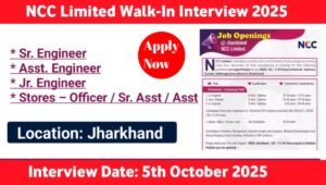 NCC Limited Walk-In Drive October 2025