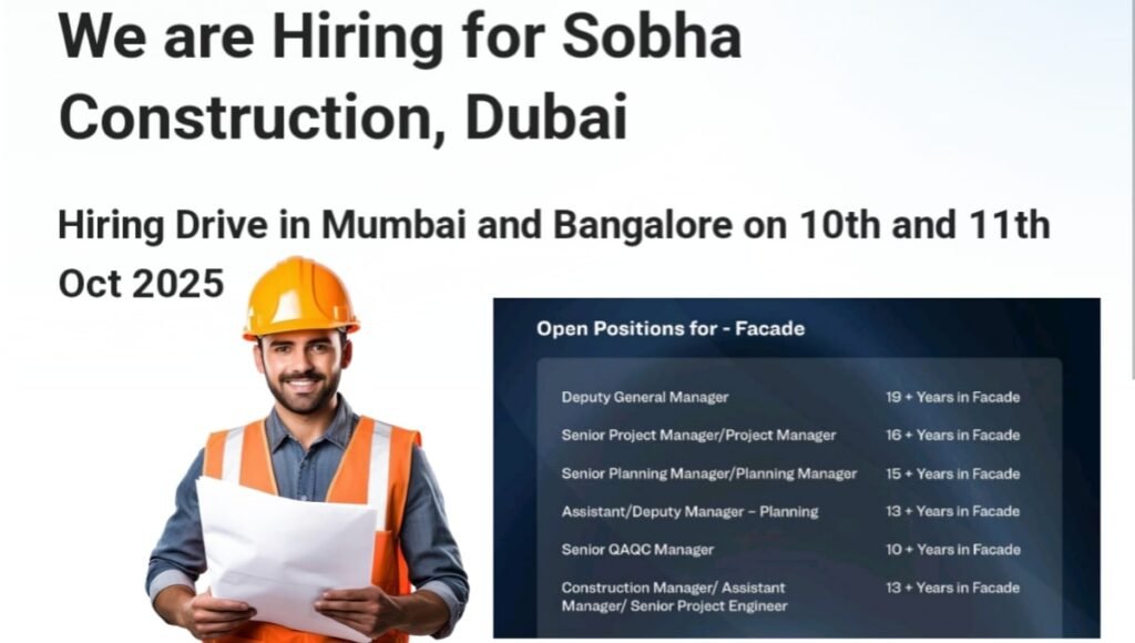 SOBHA Constructions Hiring Drive
