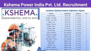 Kashem Power India Pvt Ltd Vacancy