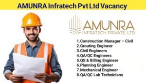 Amunra Infratech Pvt Ltd Vacancy