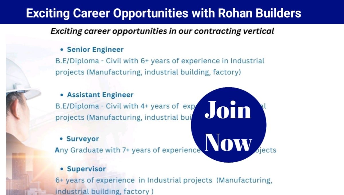 Rohan Builders Vacancy