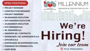 Millenium Engineers & Contractors Pvt Ltd Vacancy