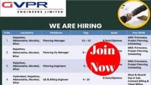 GVPR Engineers Ltd Job Opening