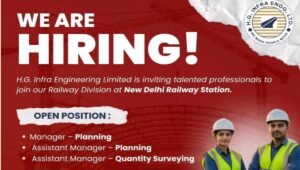 H.G. Infra Engineering Ltd Hiring
