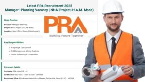 Latest PRA Recruitment 2025