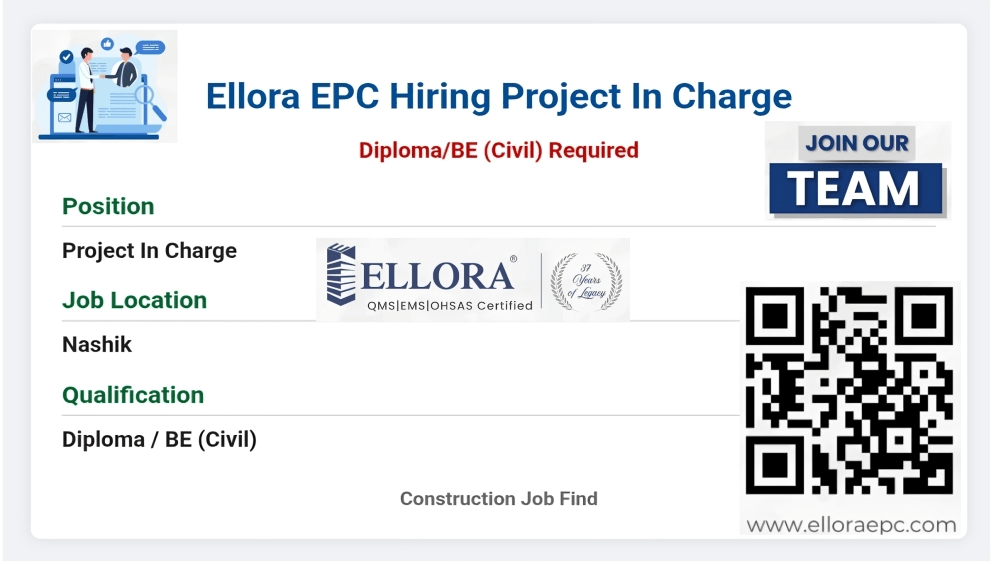 Ellora EPC Hiring Project In Charge