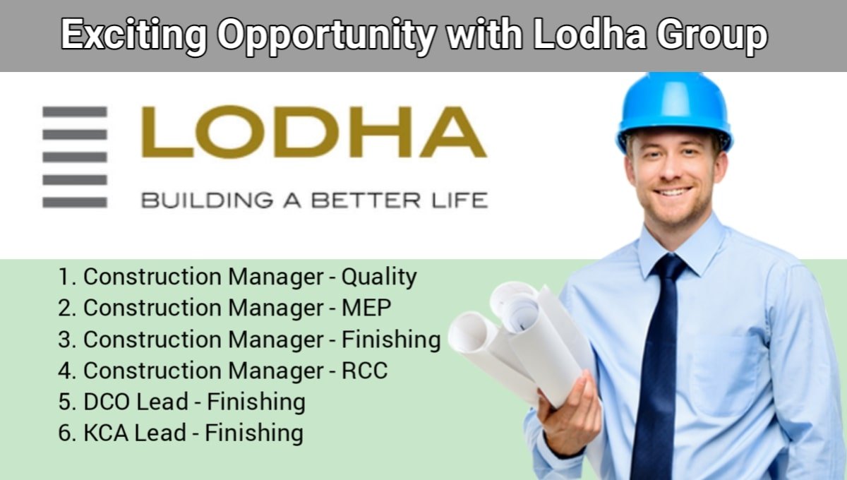 Lodha Group Job Vacancy 2025
