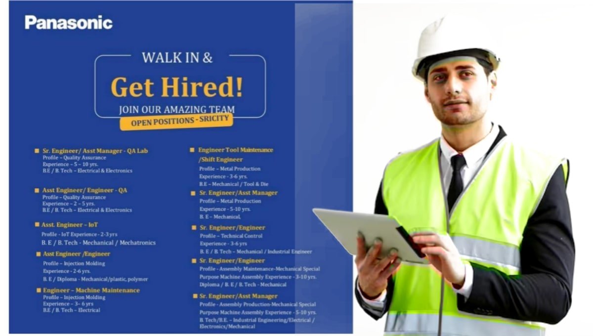 Panasonic Life Solutions Hiring 2025