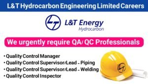 L&T Energy Hydrocarbon Urgent Hiring