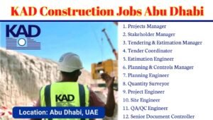 KAD Construction Job Opening in Abu Dhabi