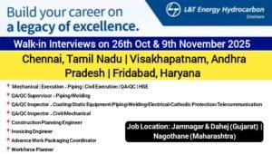 L&T Energy Mega Walk In Interviews