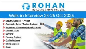 Rohan Builders Walk In Interview