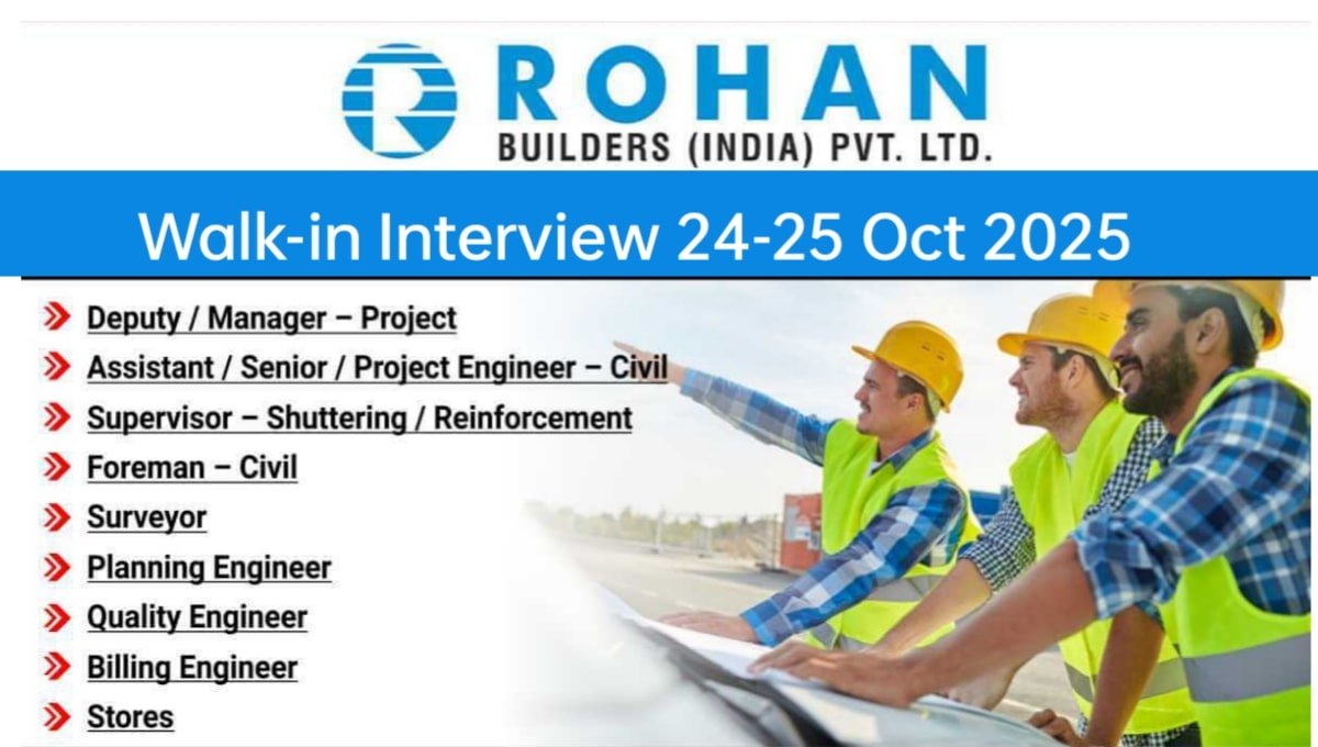 Rohan Builders Walk In Interview