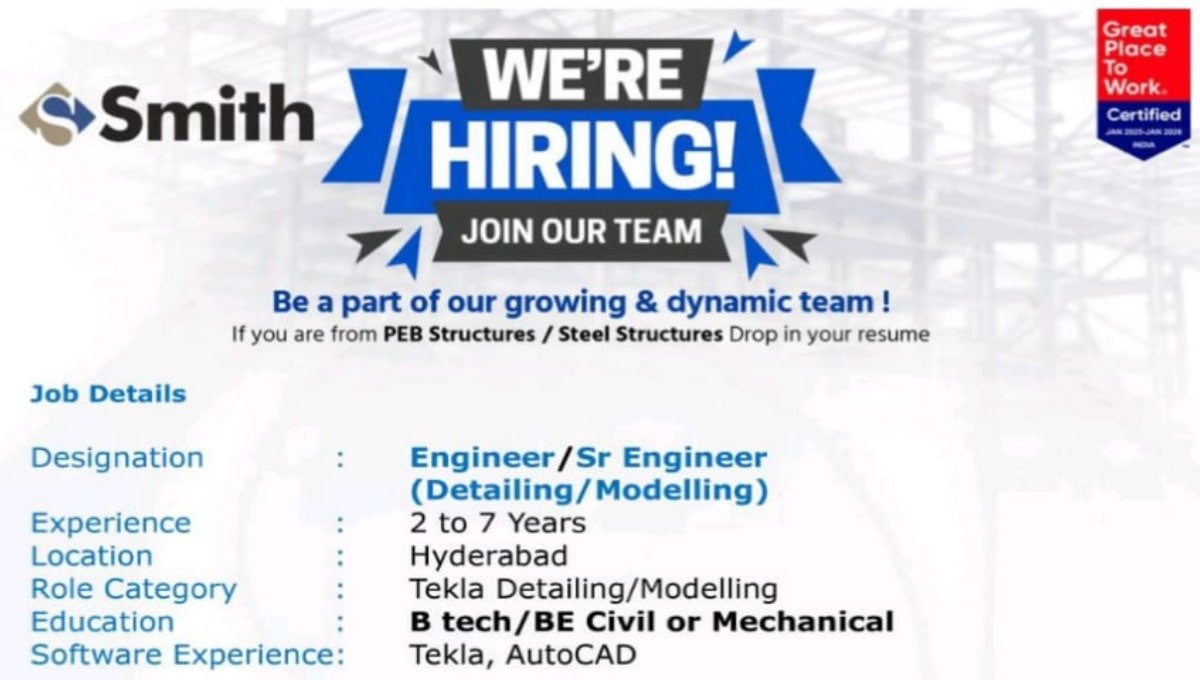 Smith Structures Hiring 2025