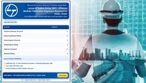 Larsen & Toubro Hiring 2025