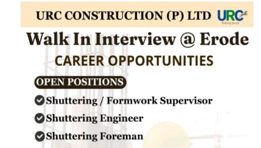 URC Construction Career Opportunities 2025