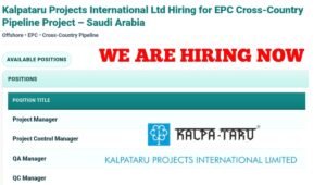 Kalpataru Projects International Ltd Hiring