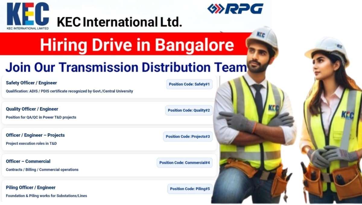 KEC International Hiring 2025