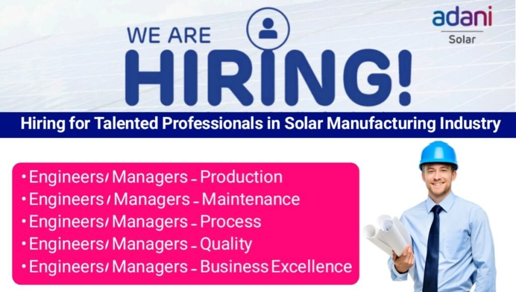 Adani Solar Career Opportunities