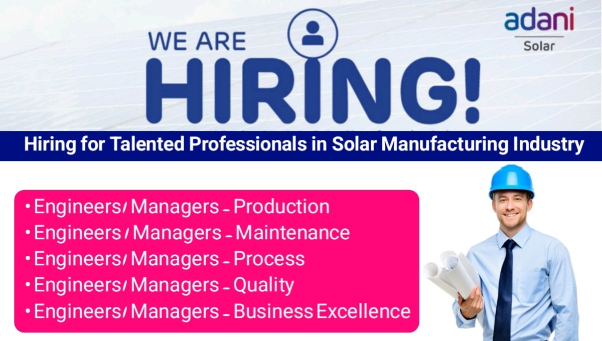 Adani Solar Career Opportunities