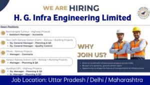HG Infra Engineering Ltd Careers