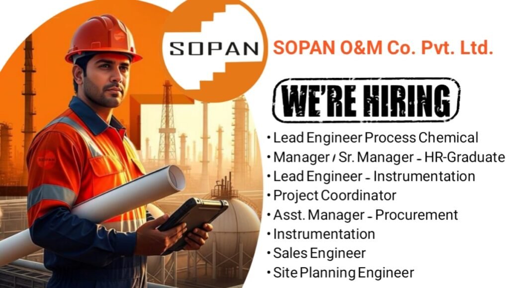 SOPAN O&M Co. Pvt. Ltd. Urgent Hiring