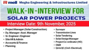 MEIL Recruitment Drive for Solar Project