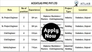 Atlas PMC Pvt Ltd Hiring 2025