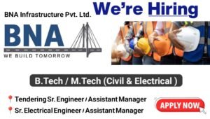 BNA Infrastructure Pvt Ltd Vacancy
