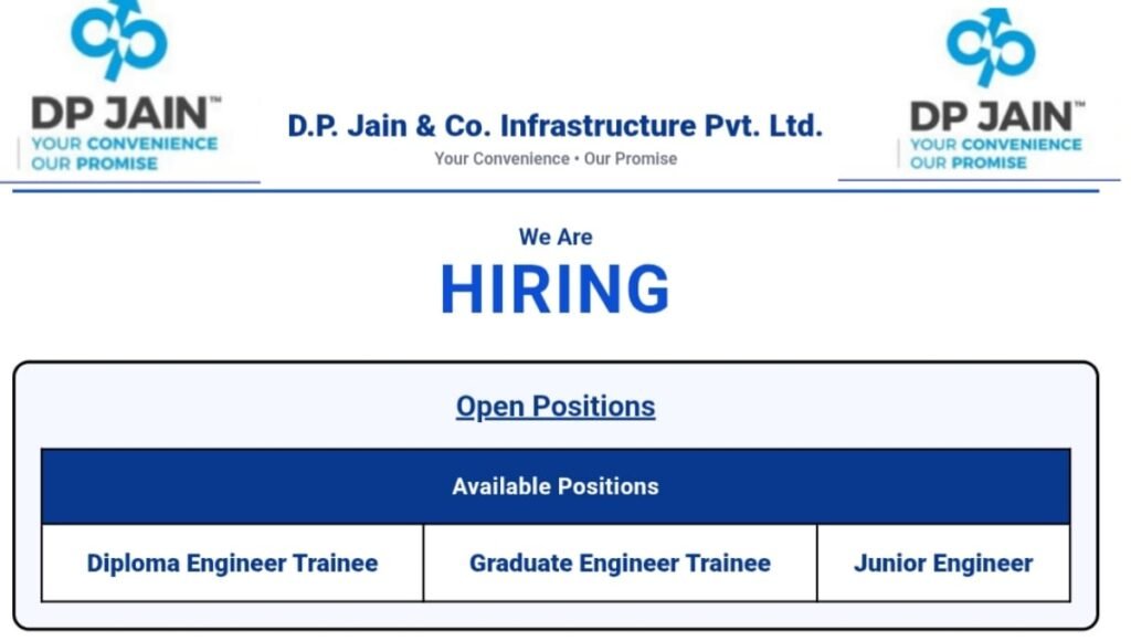 DP Jain & Co. Infrastructure Careers