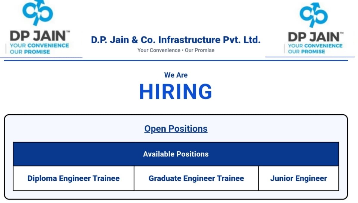 DP Jain & Co. Infrastructure Careers