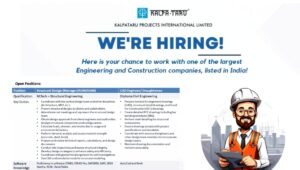 Kalpataru Projects International Job Opening 2025