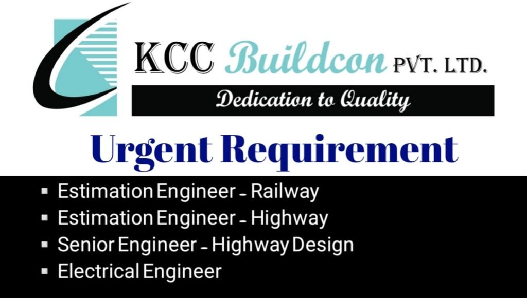 KCC Buildcon Pvt Ltd Careers