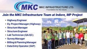 MKC Infrastructure Vacancy Indore