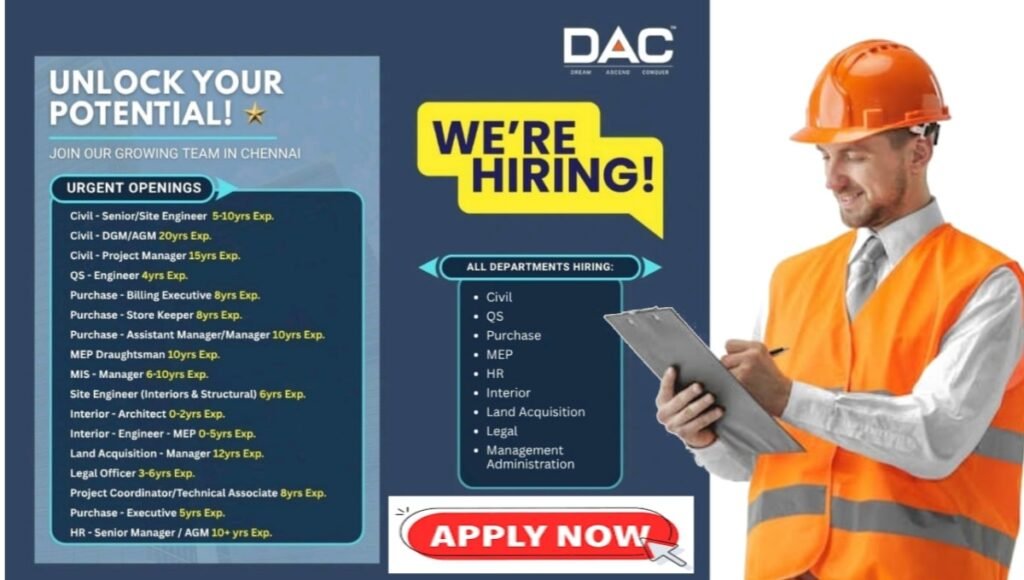 DAC Developers Pvt Ltd Recruitment Drive