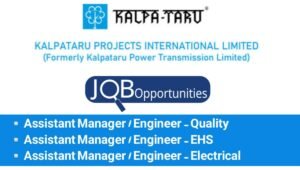 Kalpataru Projects International Ltd Job Opening 2025