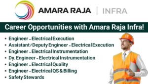 Career Opportunities with Amara Raja Infra