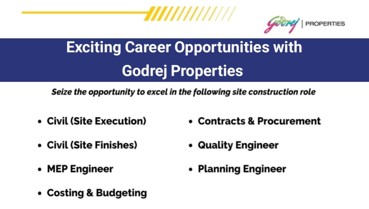 Godrej Properties Job Opening