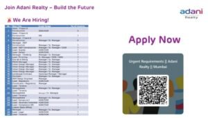 Adani Realty Job Vacancy Mumbai
