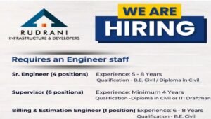 Rudrani Infrastructure & Developers Hiring