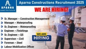 Aparna Constructions Hyderabad Hiring