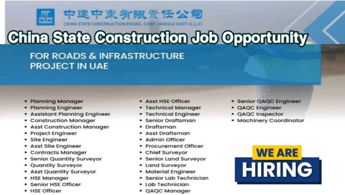 China State Construction Job Opportunity